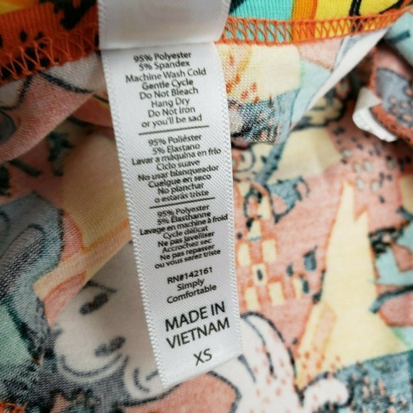 Lularoe Disney XS Classic T Mickey Mouse Orange - Picture 6 of 7